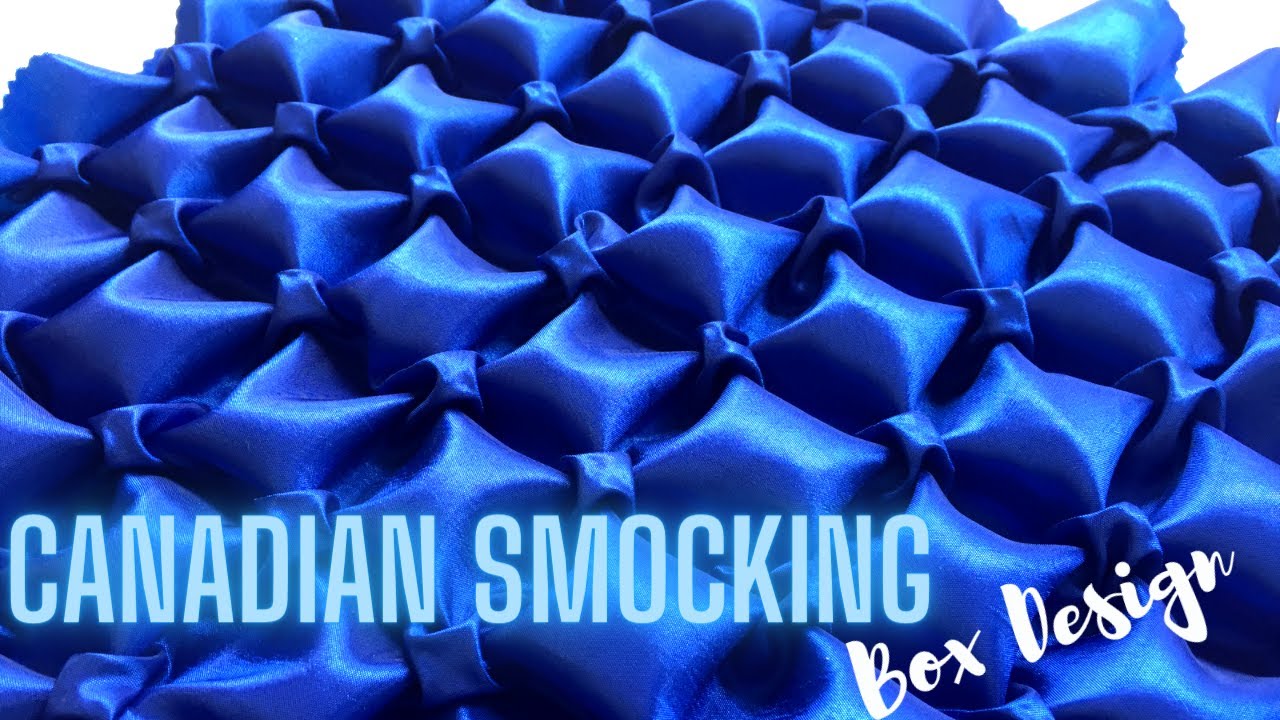 How to make Canadian Smocking BOX Design | Fabric Manipulation Technique | Didsbury Art Studio