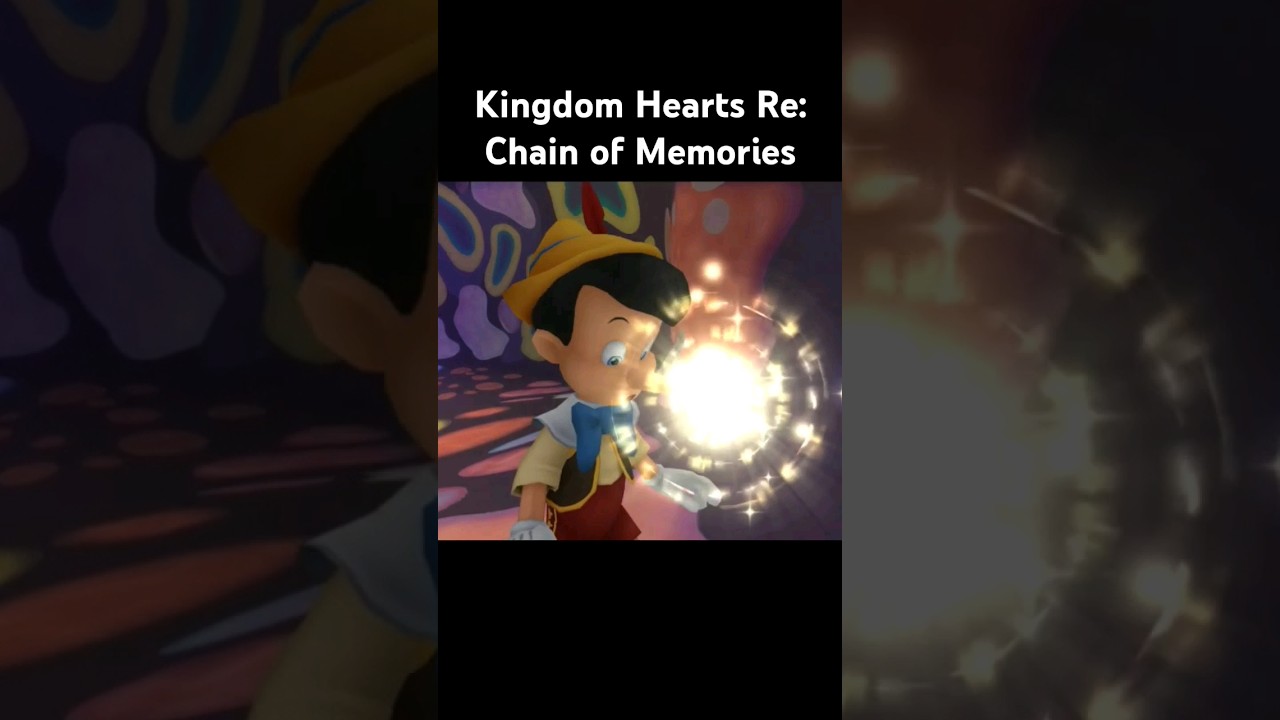 Sora meets Pinocchio Kingdom Hearts Re Chain of Memories #kingdomhearts #chainofmemories #disney
