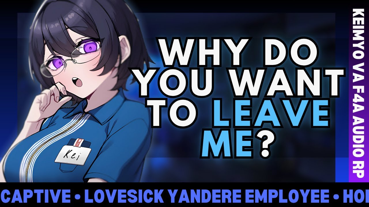 F4A |『Held Captive by a YANDERE CONVENIENCE STORE EMPLOYEE』[Lovesick][Creepy]AUDIO ROLEPLAY