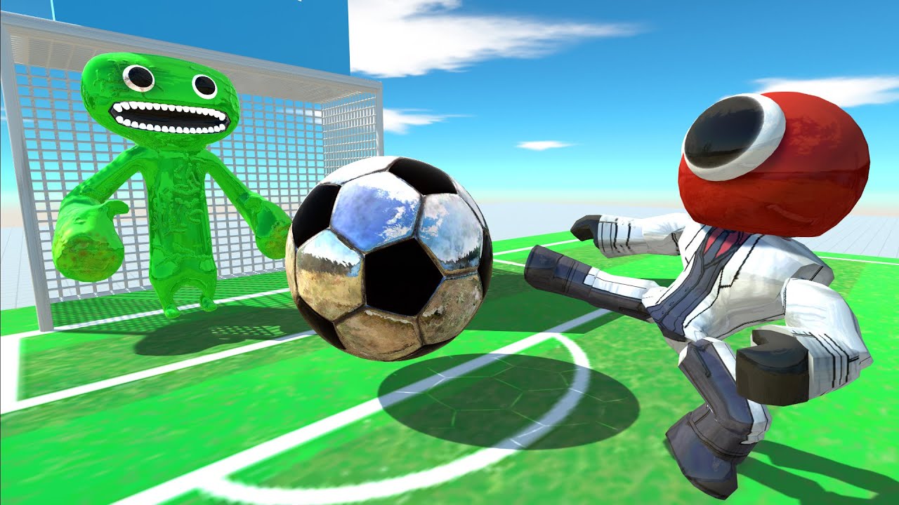 Penalty Kick | Rainbow Friends Red VS All Units - Animal Revolt Battle Simulator