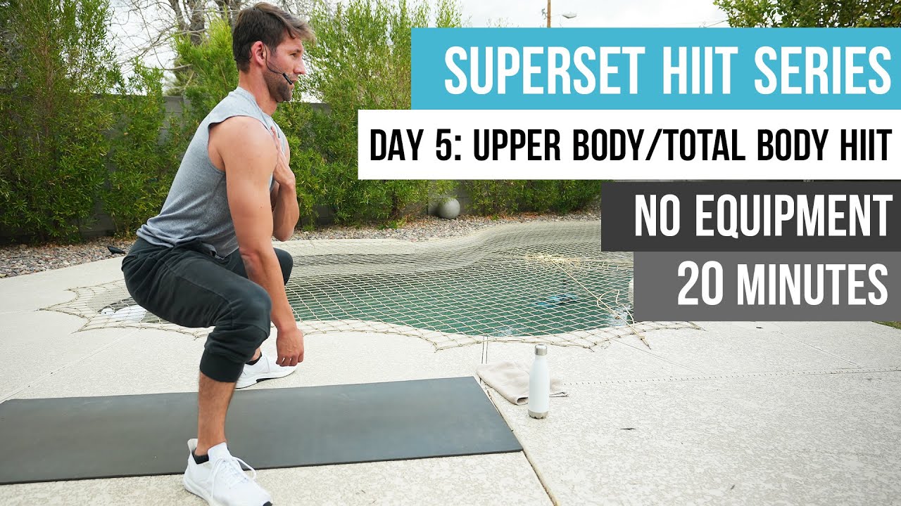 20 Minute Superset Fat Loss Workout At Home | No Equipment | Day 5