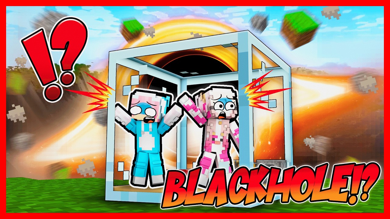 ATUN & MOMON BANGUN BENTENG KACA UNTUK BERTAHAN DR BLACKHOLE !! Feat @sapipurba  Minecraft