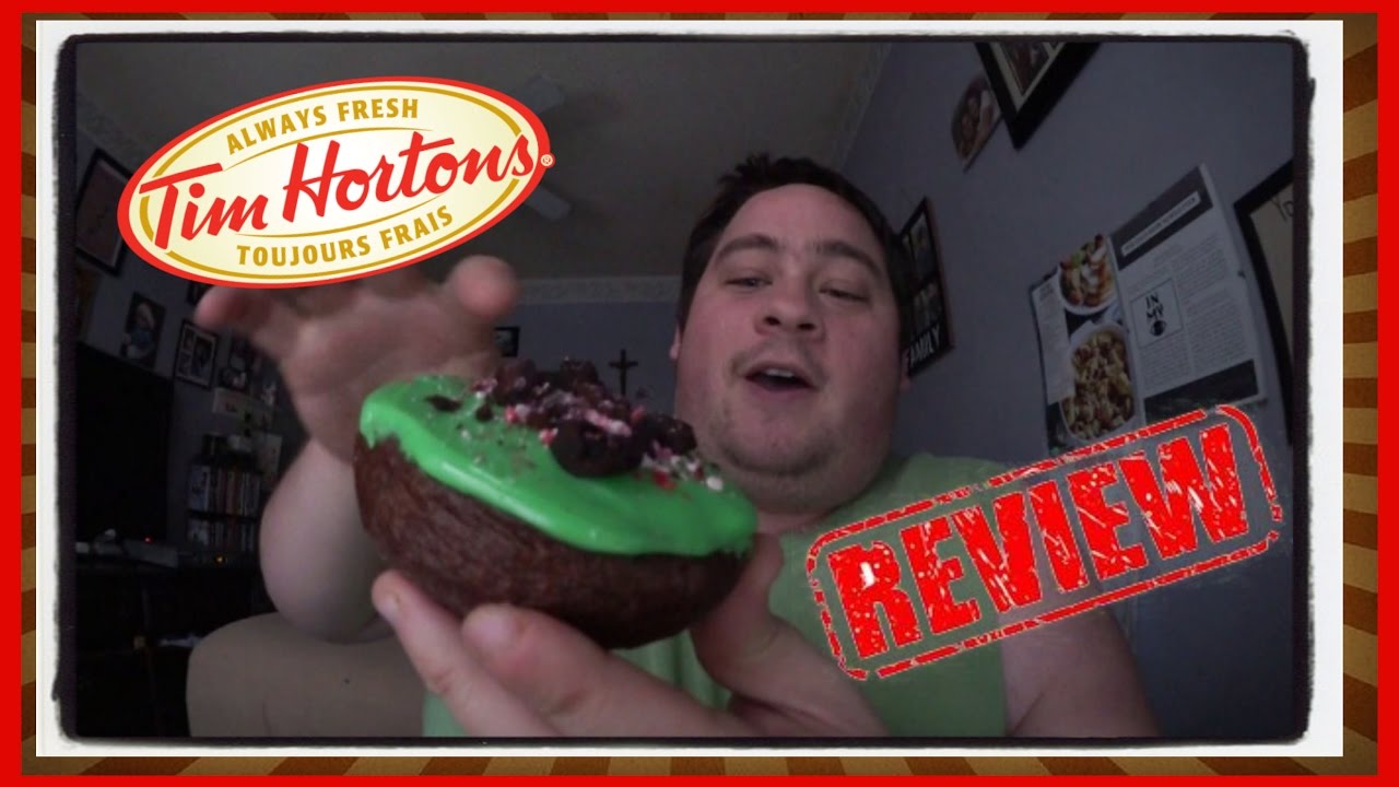 &hearts;Tim Horton Mint Fudge Brownie Donut Review&hearts;-December 12th 2016