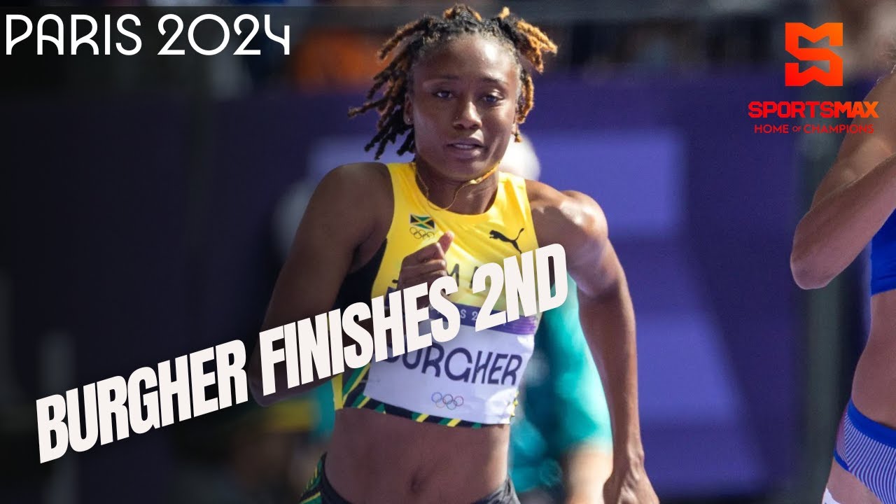 Paris 2024 |  Jamaica's Niesha Burgher 2nd in Women's 200m heat, Gabby Thomas wins | SportsMax