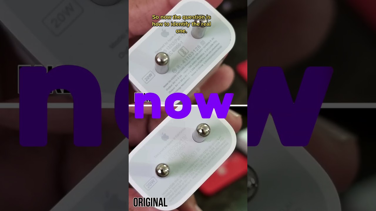 🤔Original vs Fake Apple 20W Charger - #shorts #apple #asmr