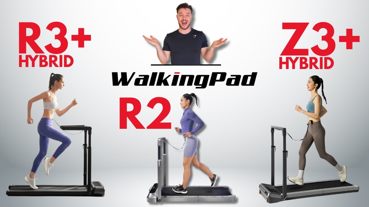 WalkingPad R2 против R3 Hybrid + против Z3 Hybrid + | Складные гибридные беговые дорожки | Обзор ...