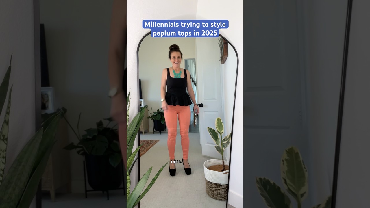 But is there *even* another way to style a peplum top?! #millennial #relatable