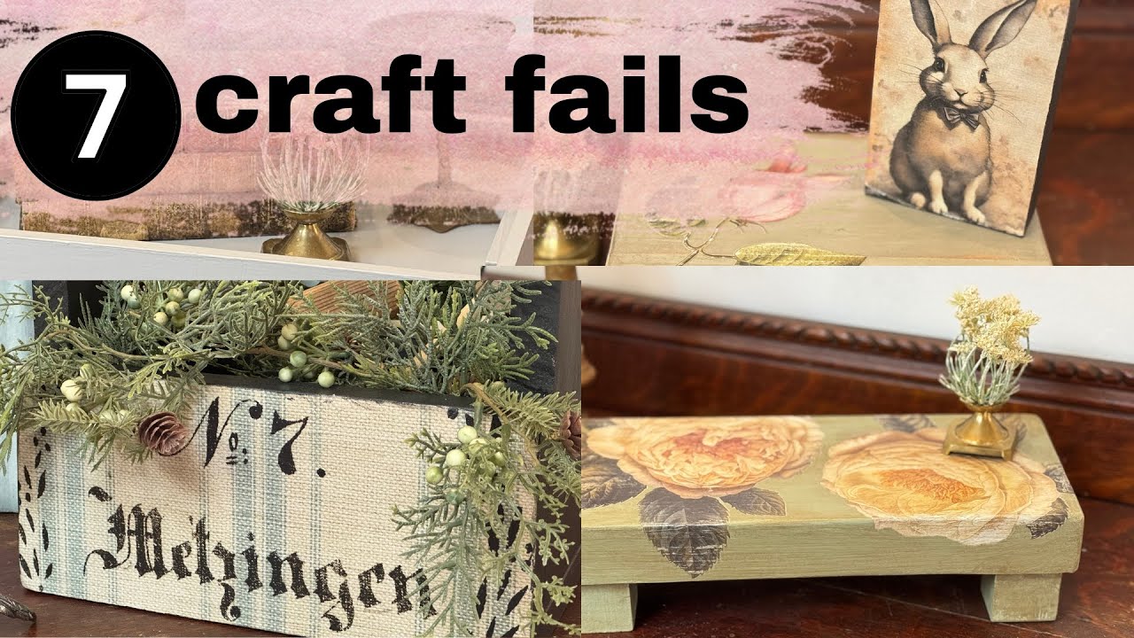 7 DIY Redemption Projects: Fixing My Past Crafting Fails!