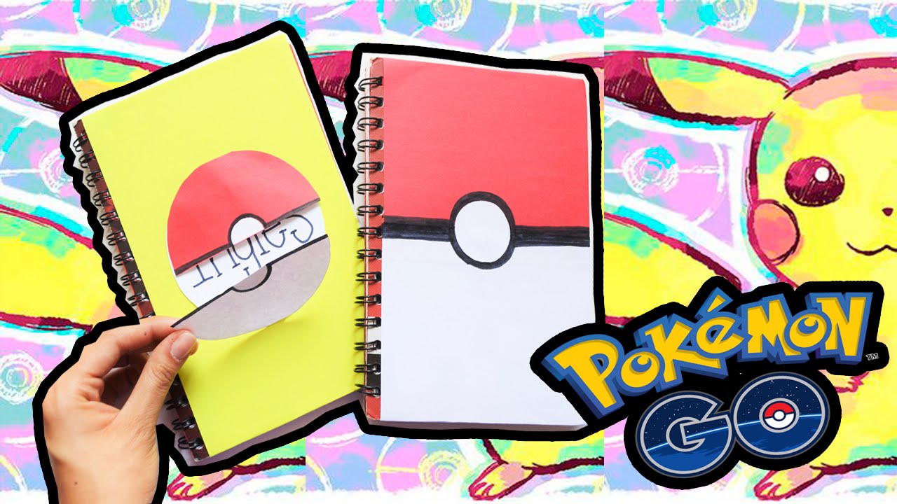 DECORA TUS CUADERNOS - POKÉMON GO - MINI TUTO :::...♡ ♡ ♡