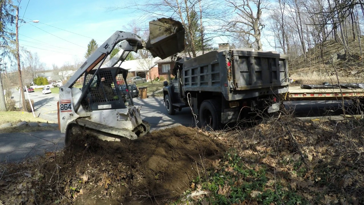 Digging a driveway wider