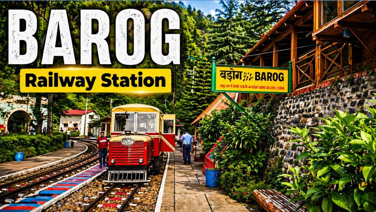 😱Reality of Honted Railway station Barog, India's Most Beautiful Railway Station in Himachal Pradesh