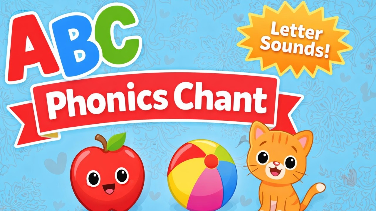 Alphabet Phonics Chant A–Z | Letter Sounds for Kids | Fun Preschool Learning