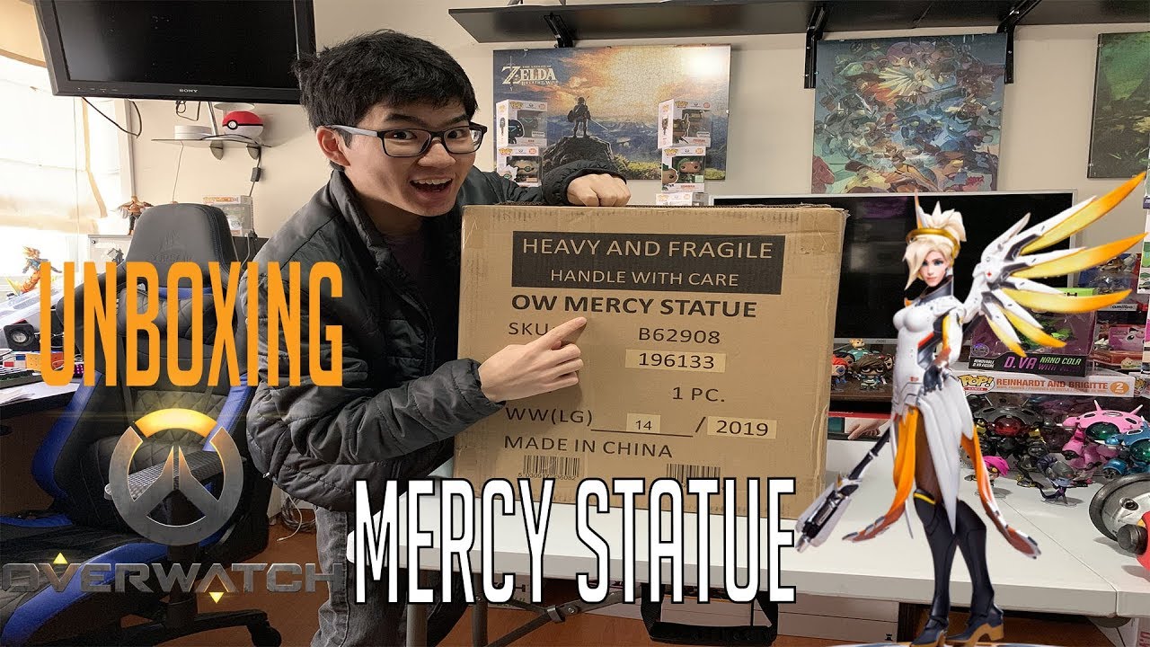 Overwatch Mercy Statue Unboxing