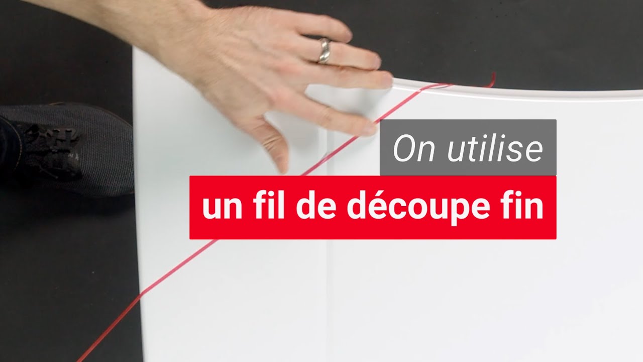 COMMENT POSER DU COVERING AVEC DU FIL DE DECOUPE FIN ?