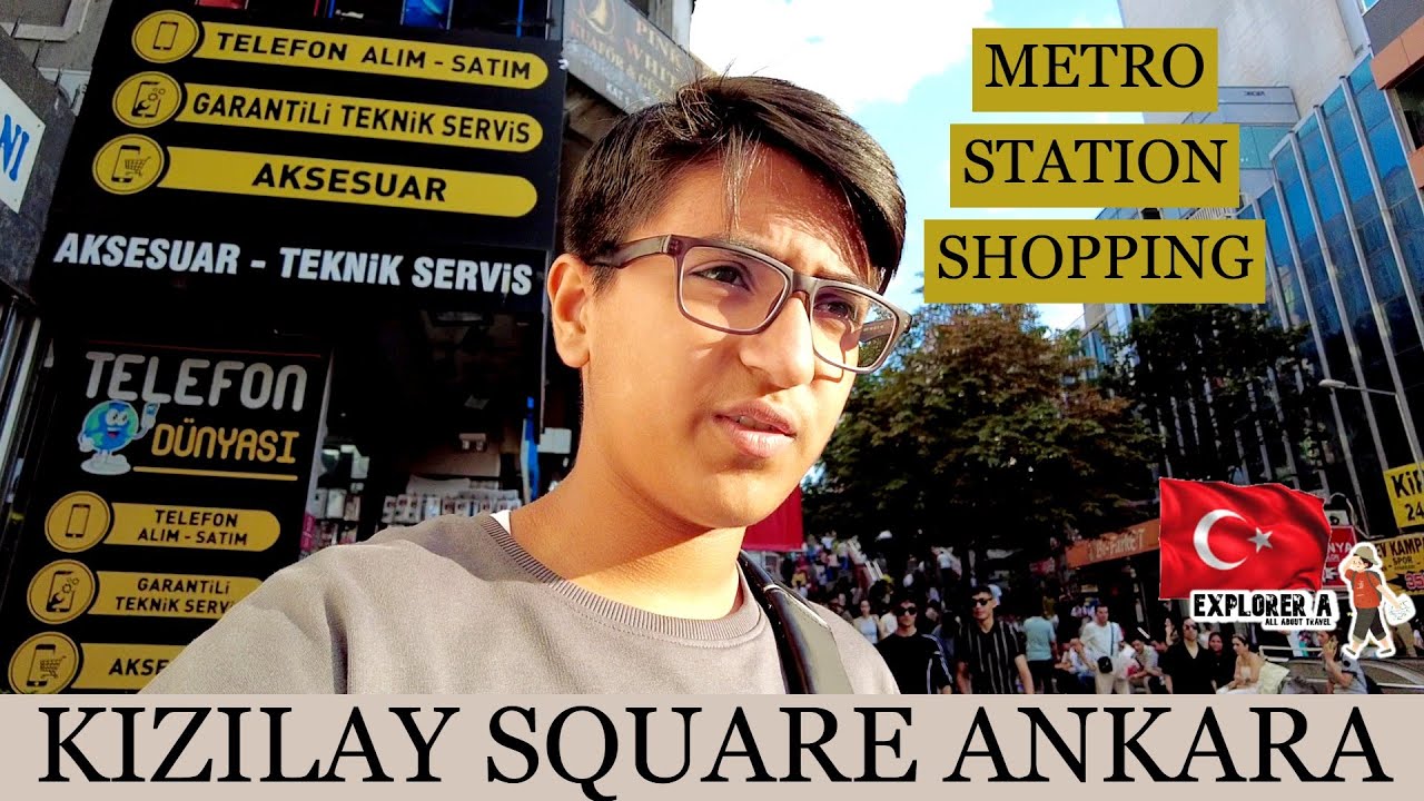 Kızılay Square | Shopping in Ankara | Underground METRO Station Market | Turkey | 