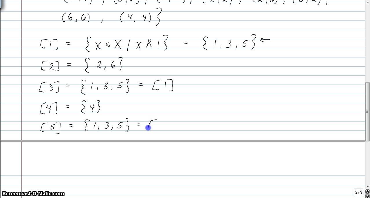 Equivalence Classes