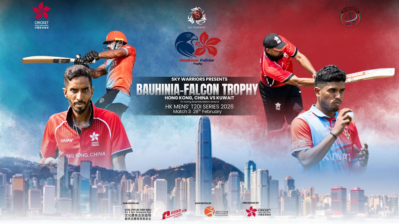 Bauhinia Falcon Trophy HK Men's T20I 2026 Hong Kong, China vs  Kuwait Match 3