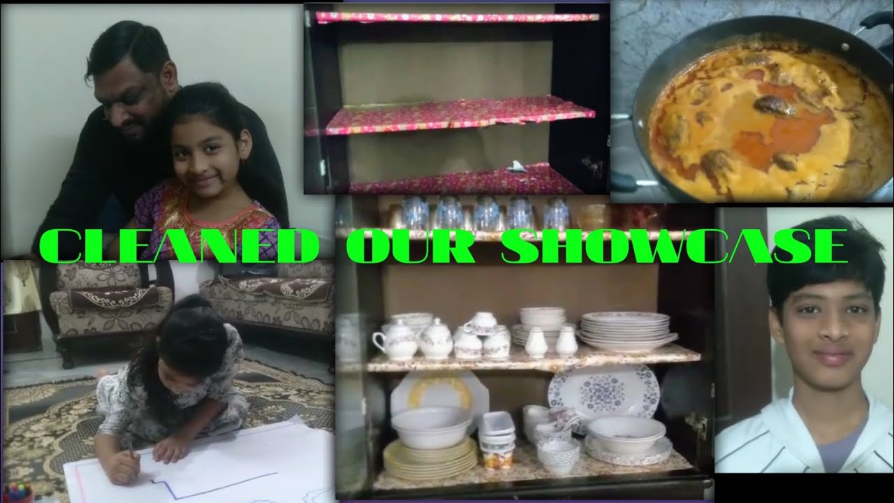 Showcase Aur Crockery Clean Karey🤩🤩 Naifa's Art#🥰 #subscribe #saif Naifa vlogs 