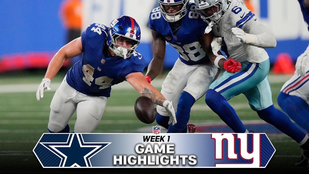 Dallas Cowboys vs New York Giants Game Highlights | NFL 2026 Season Week 1