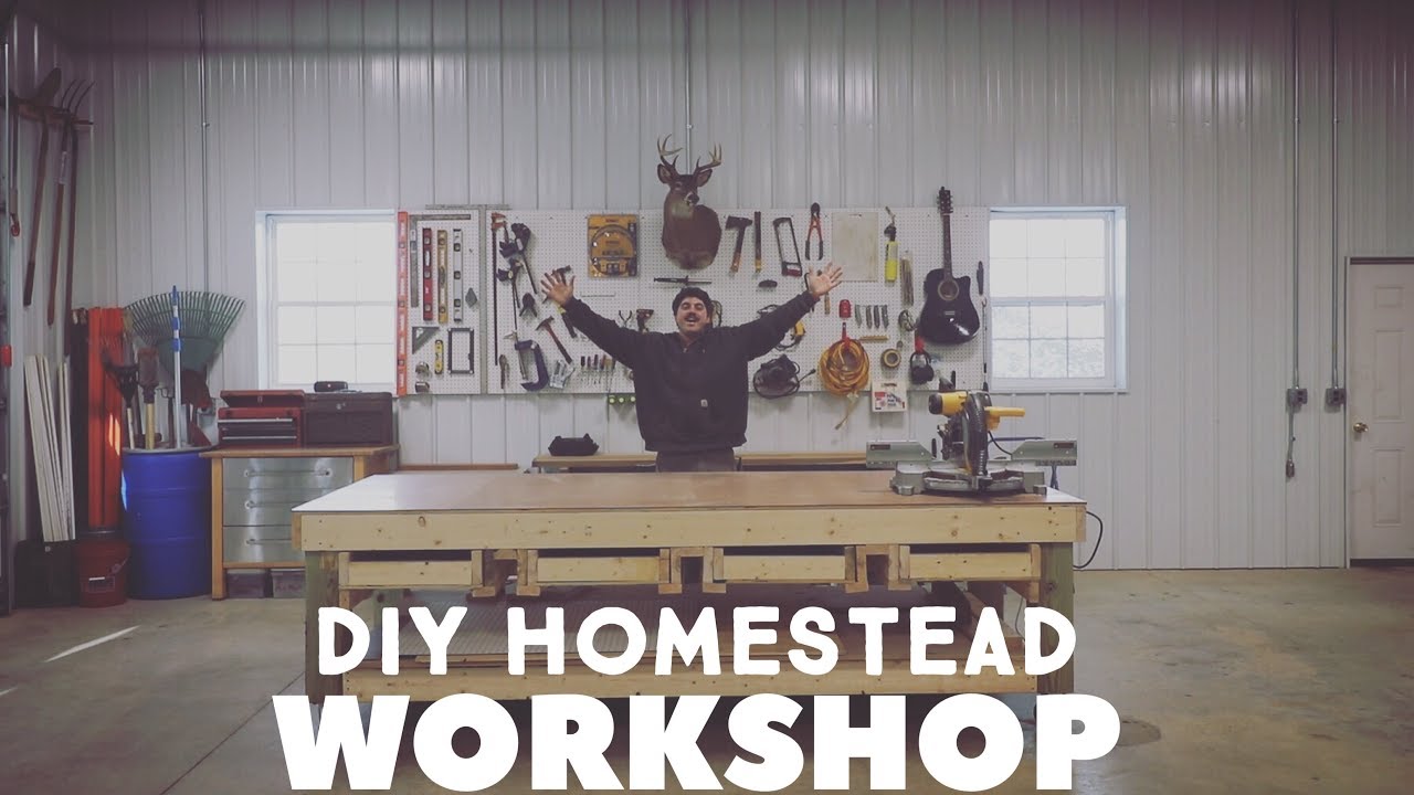 TURN A MESSY GARAGE INTO A DIY HOMESTEAD WORKSHOP