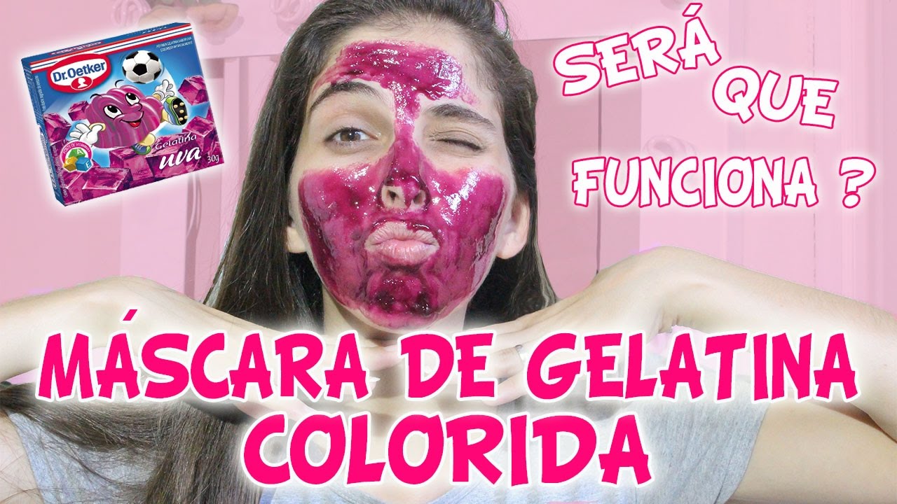 TESTEI: MASCARA DE GELATINA COLORIDA - Gelatin Mask