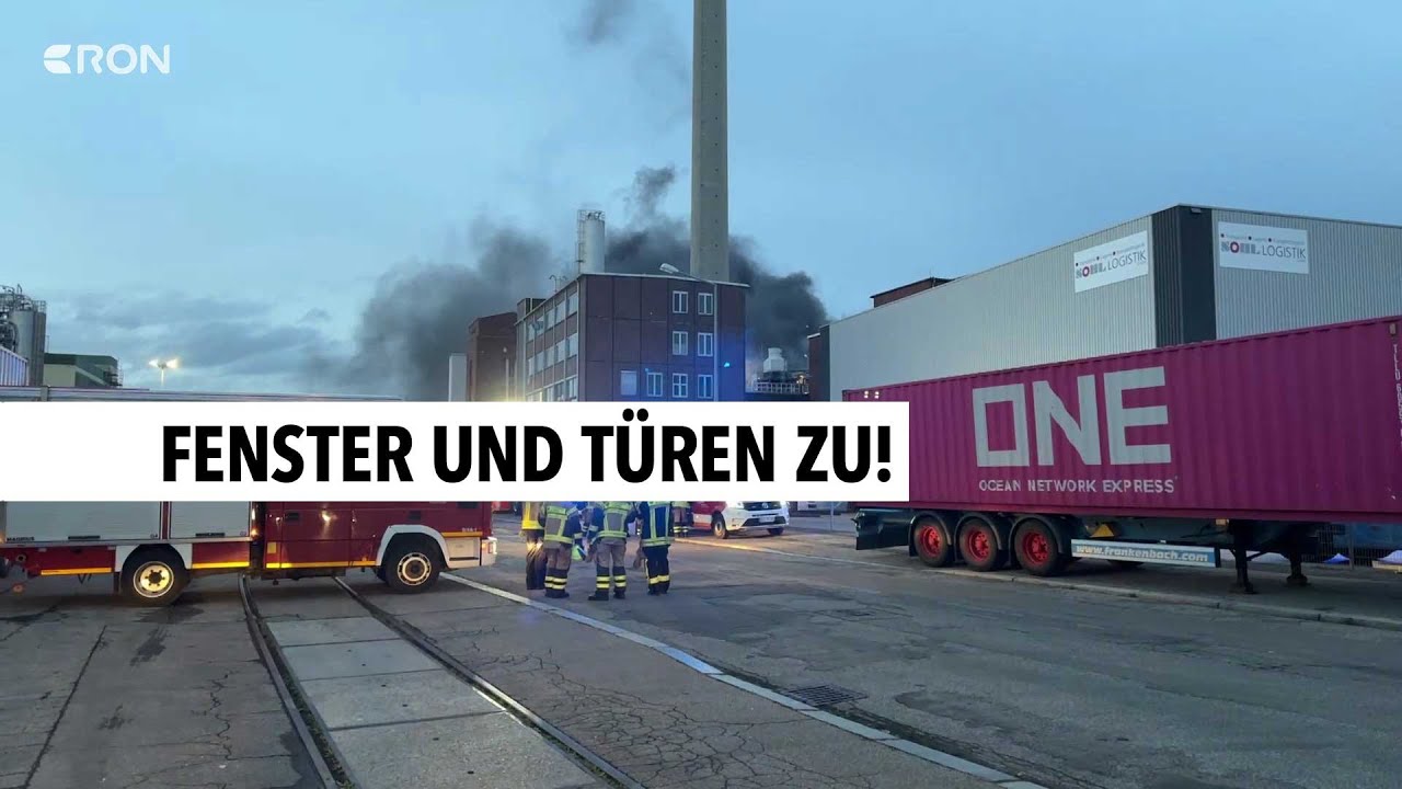 Großbrand bei Chemiekonzern in Worms | RON TV