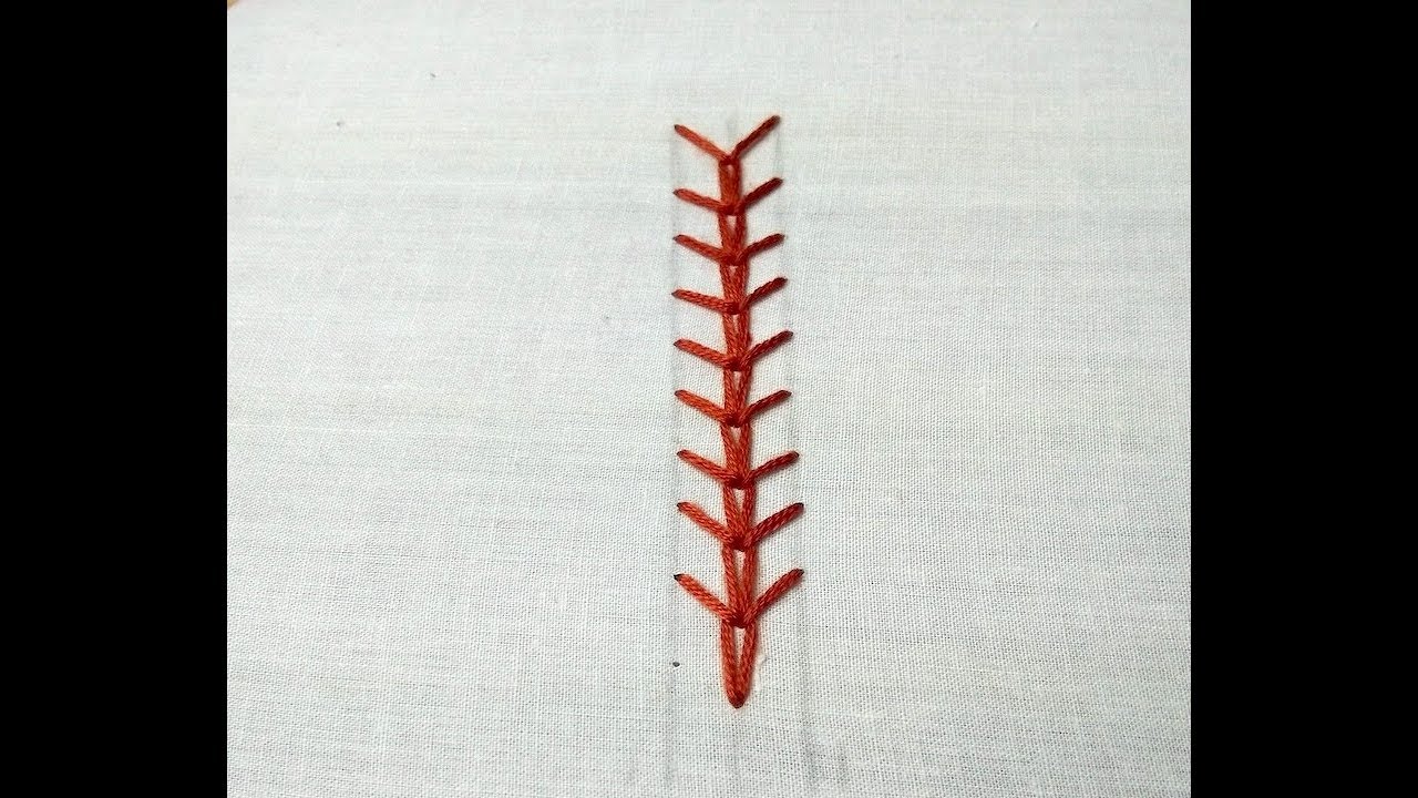 Hand Embroidery For Beginners - Wheatear Stitch