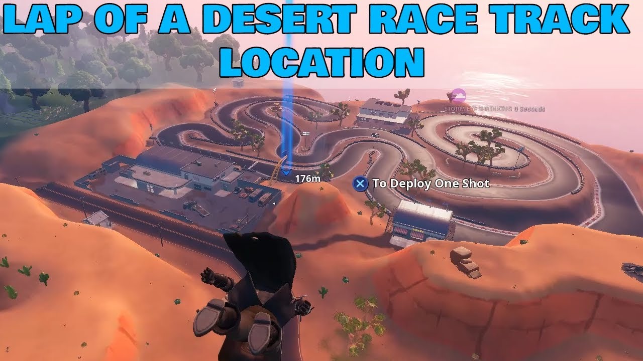 COMPLETE A LAP OF A DESERT RACE TRACK - LOCATION Week 5 Challenges Fortnite Season 9