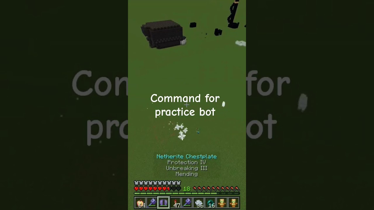 command for a pvp bot #minecraft #minecraftgameplay