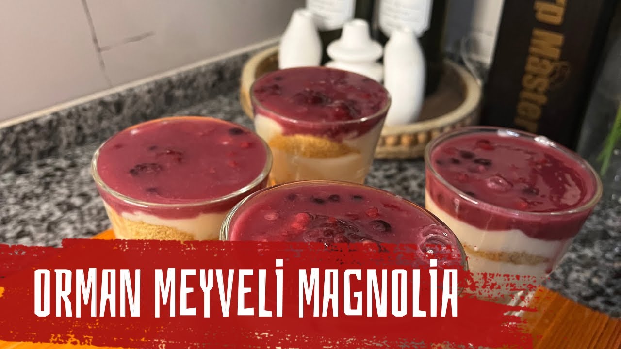 Tam Kıvamında Orman Meyveli Magnolia Tarifi 🍓🫐 (En Kolay Yöntem!)