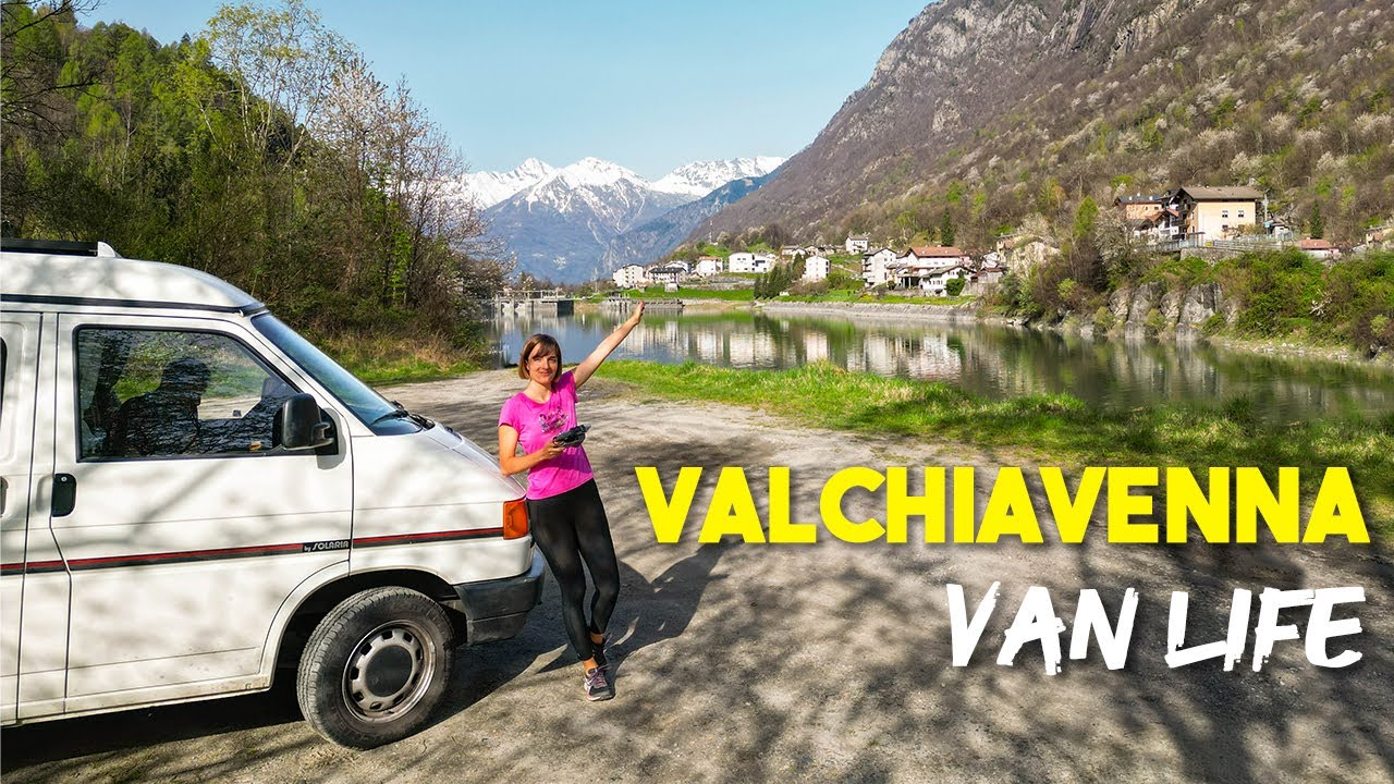Van life in VALCHIAVENNA | Ecco le Cascate dell'Acquafraggia - Vita in van in montagna