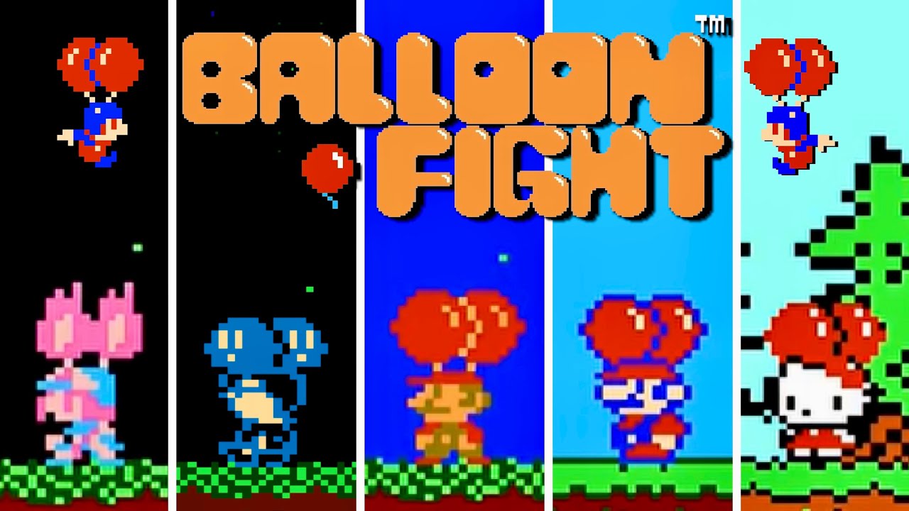 🎈Balloon Fight🎈NES Hacks Comparison||Which is Best?