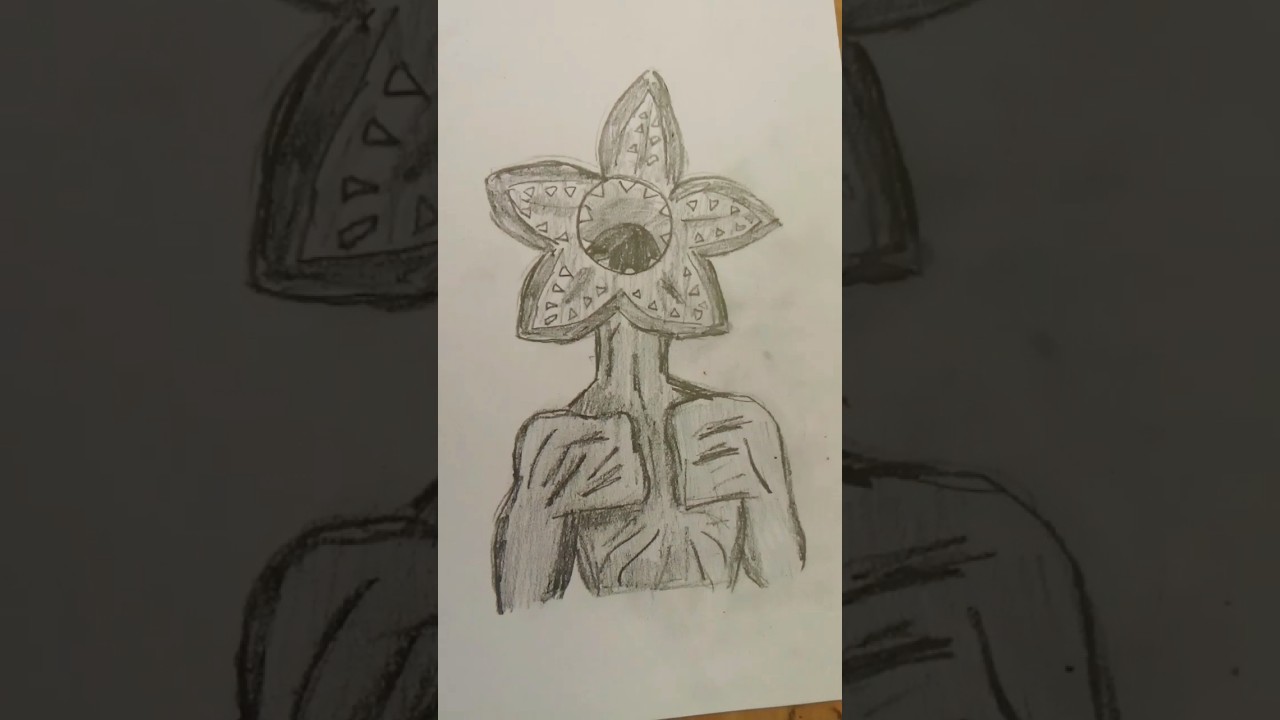 How to draw Demogorgon from stranger things! Easy!💀 