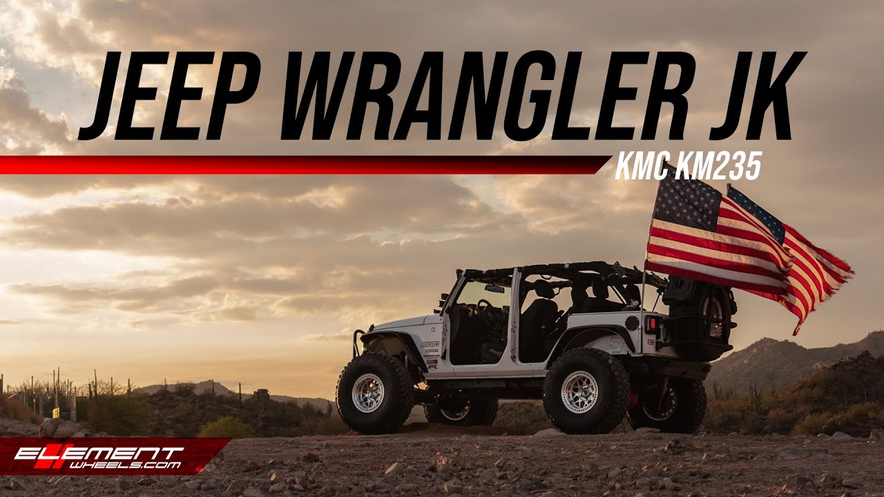 Element Wheels // Jeep Wrangler JK hits the lake in KMC KM235's