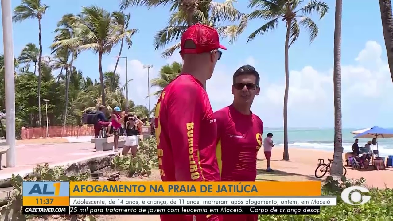 Adolescente morre afogada na praia da Jatiúca, em Maceió - 26/01/26