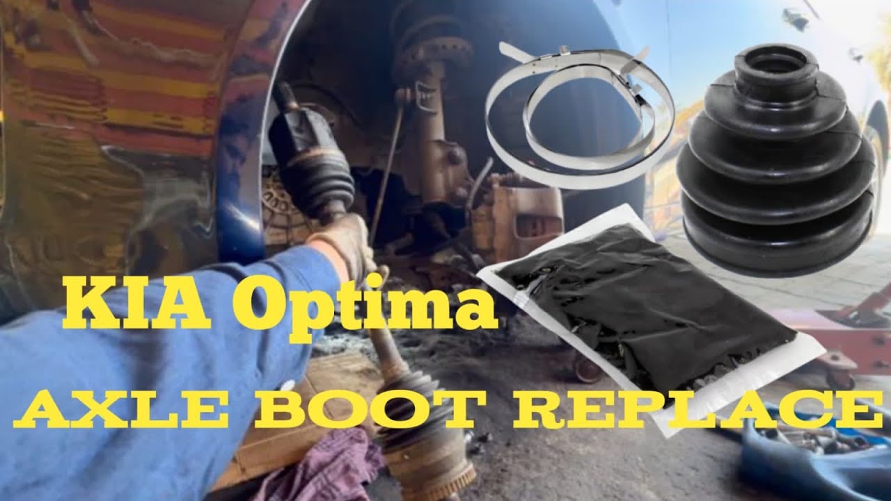KIA OPTIMA LEFT AXLE BOOT REPLACEMENT || How to change axle boot || #makeurcar