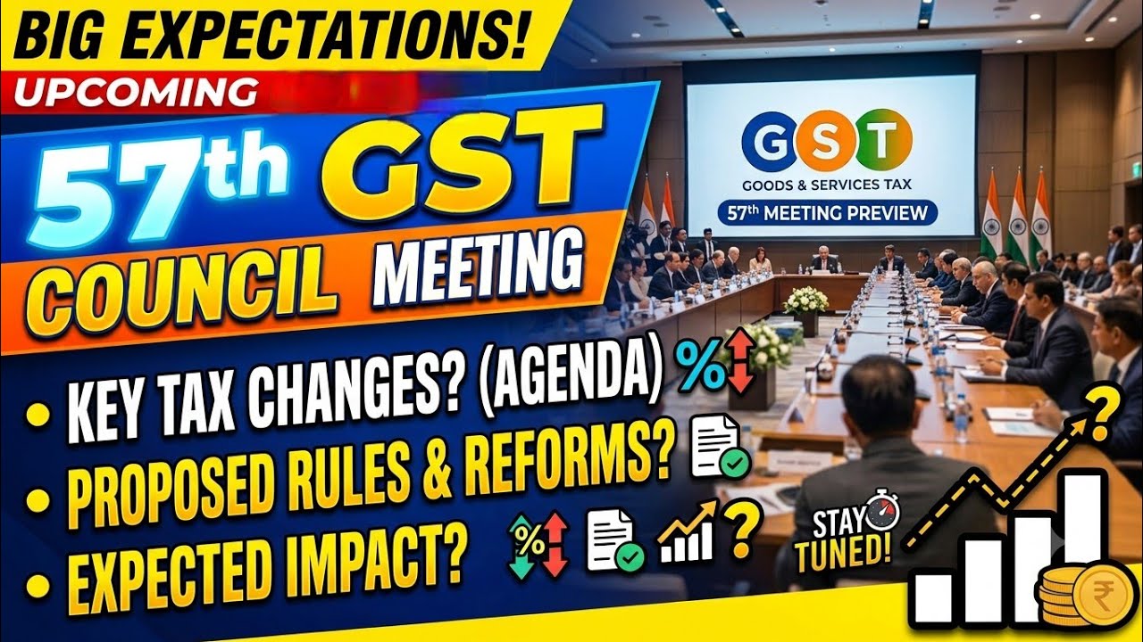 57th GST Council Meeting Explained | Major GST Changes That Could Be Announced | #TaxTalksWithAnish