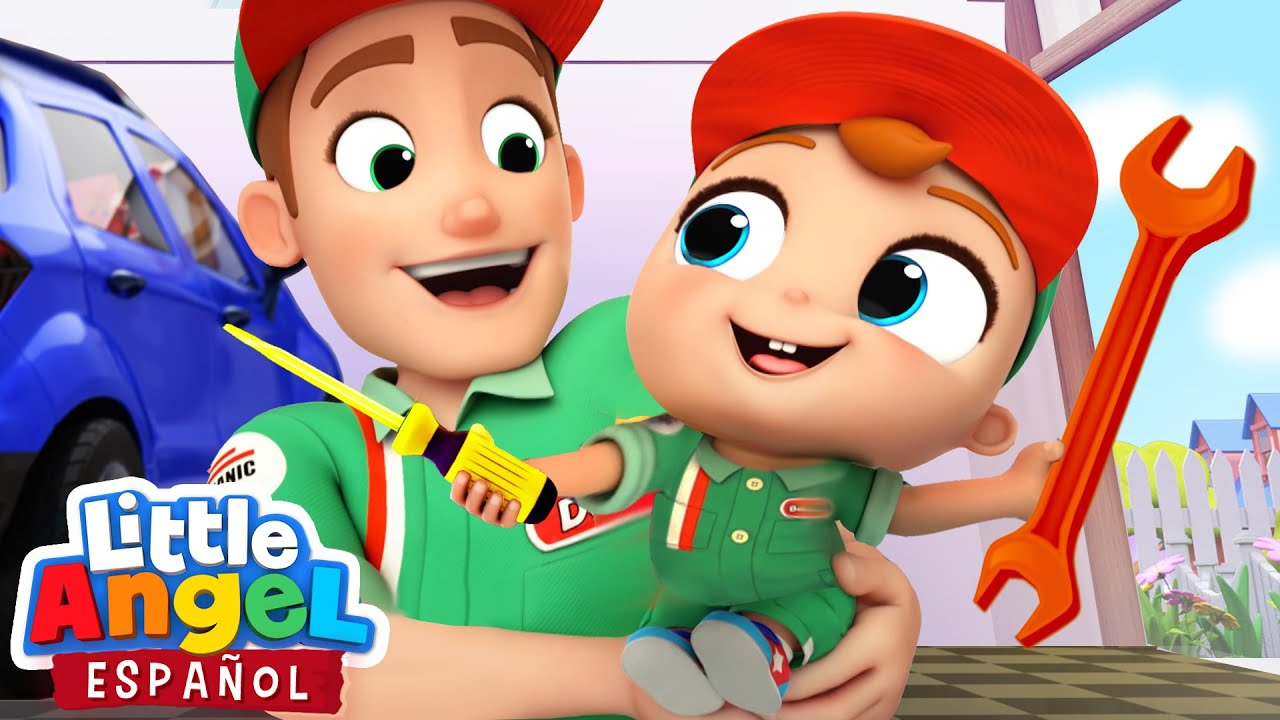 ¡Soy el Ayudante de mi Papá! | Canciones Infantiles De Bebé Juan | Little Angel Español
