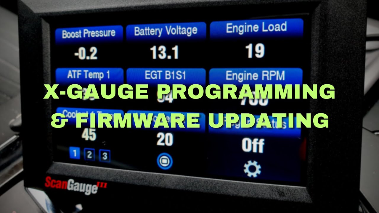 Обновление прошивки ScanGauge3 и программирование X-Gauge