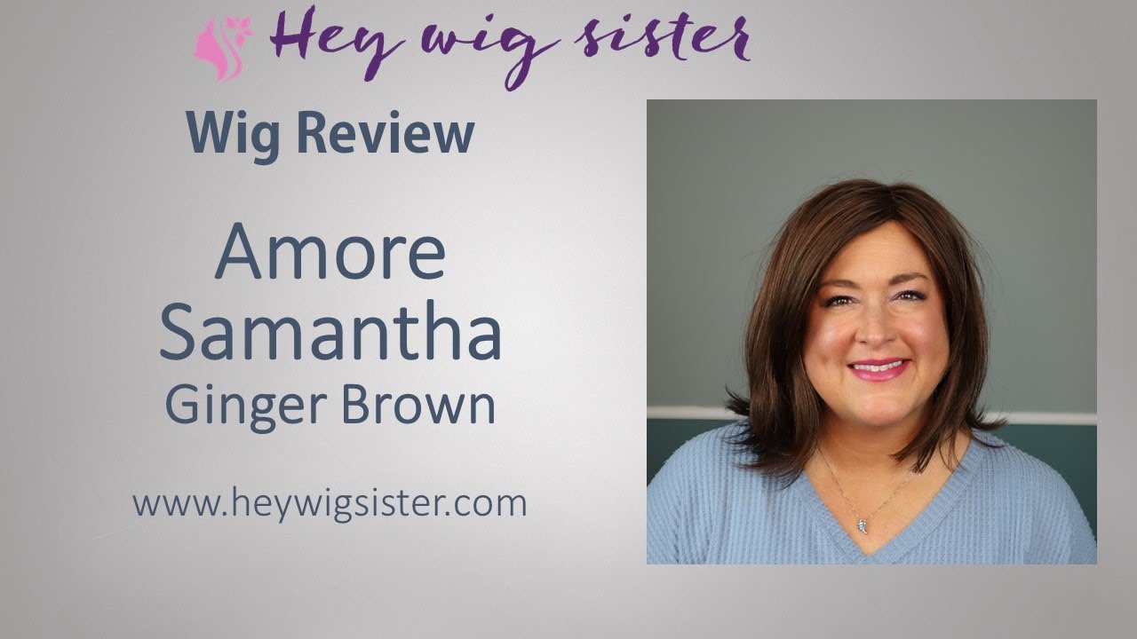 Amore Samantha in Ginger Brown- WIG REVIEW - cute double monofilament straight style!