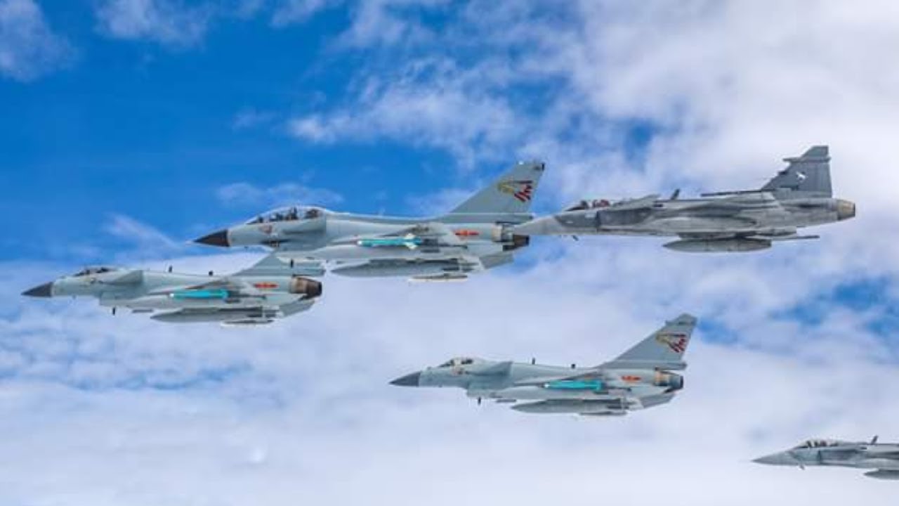 J10c fighter jet || Vigorous Dragon in action 2022