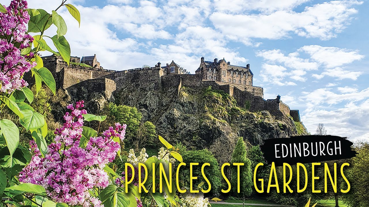 EDINBURGH CITY WALK | Princes Street Gardens | Scotland Walking Tour| 4K