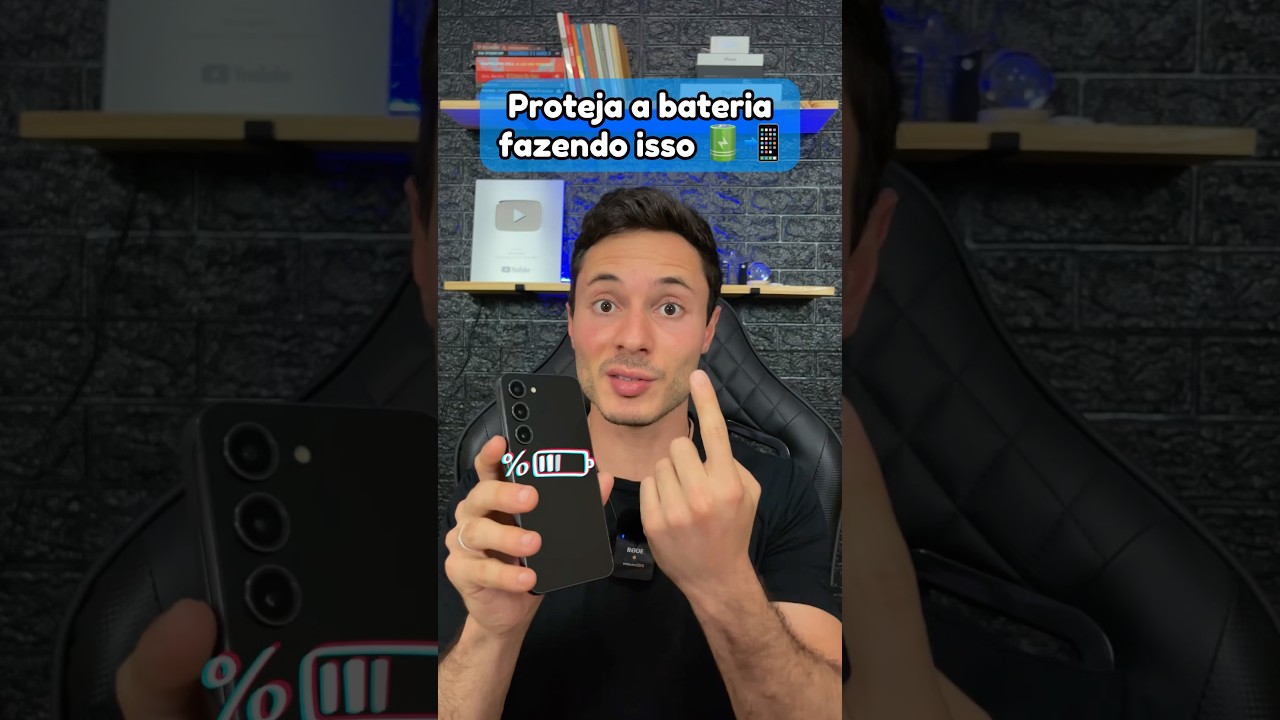 Ative essa fun&ccedil;&atilde;o e proteja sua bateria 🔋📲#dicas #celular #android #samsung #techtips #androidtips