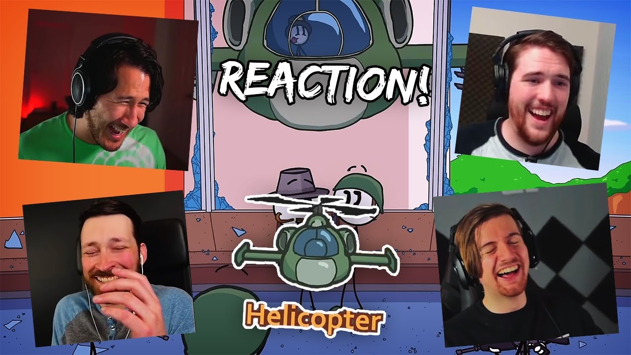 Youtuber's React To Helicopter! (Charles Reference) [Henry Stickmin - Completing The Mission]
