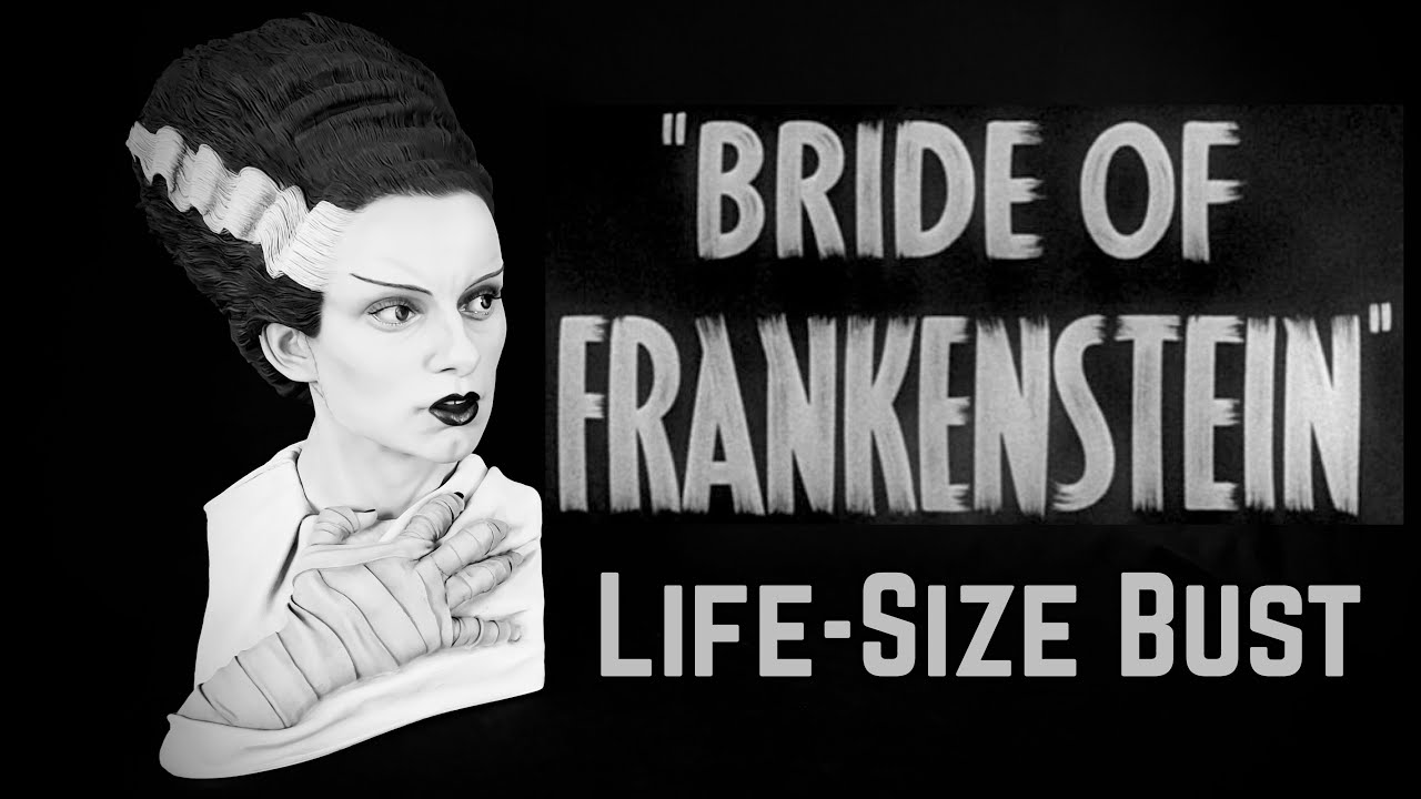 Jeff Yagher/Greg McKellar: Bride Of Frankenstein Life Size Resin 360 Series Bust by Black Heart