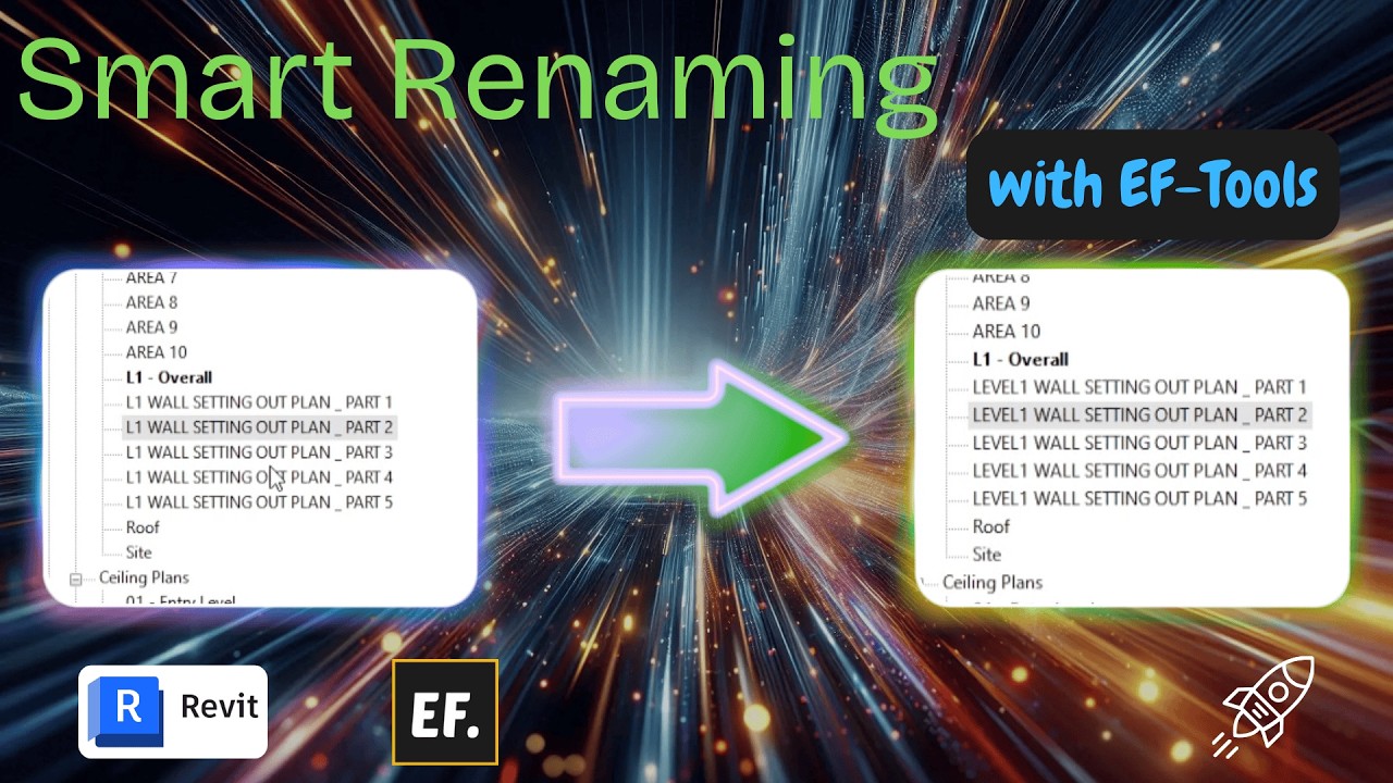 Rename Hundreds of Views Instantly in Revit (EF-Tools)
