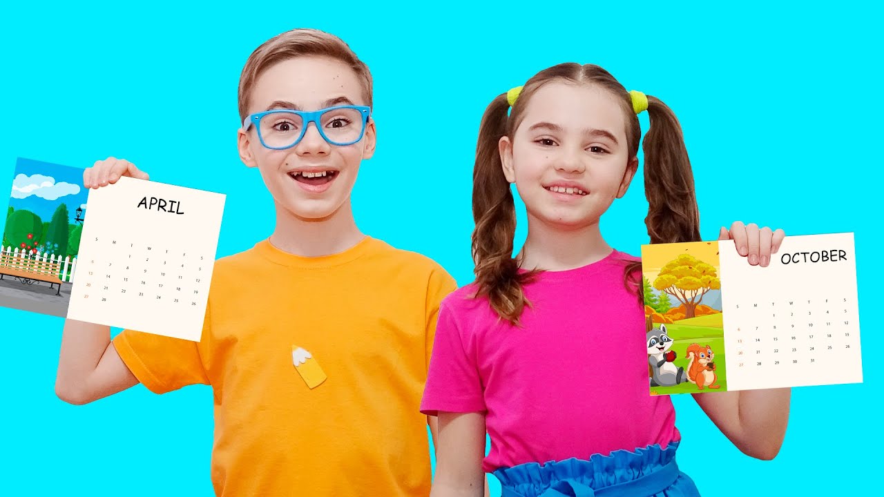 The Months Chant | Nick and Poli - Nursery Rhymes & Kids Songs