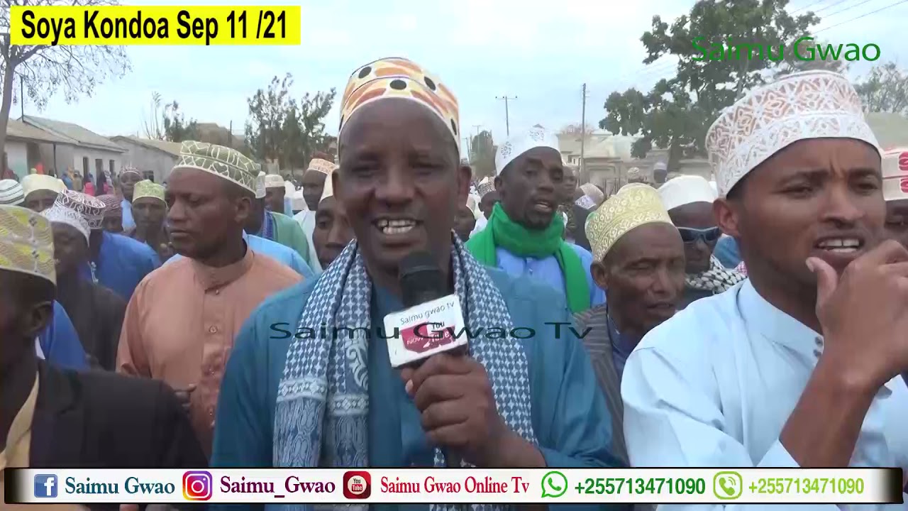 WATU WA KONDOA NI WAKARIMU WANAWAPENDA MASHEKH, WANAWAPENDA MASHARIFU KIZAZI CHA MTUME .SHARIF AHMAD