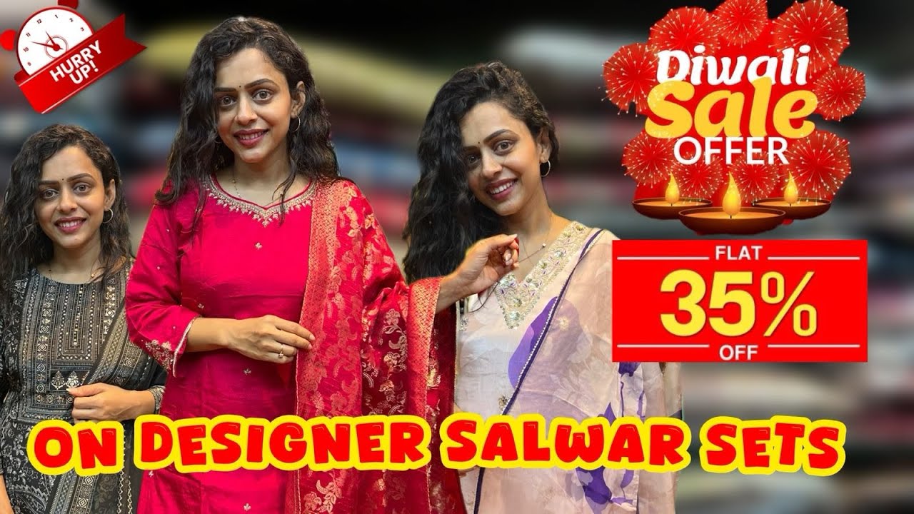 ಭರ್ಜರಿ ದೀಪಾವಳಿ sale on designer salwar❤|Laadlee|Amrutha ramamoorthi #sale #designerwear  #salwarsuit