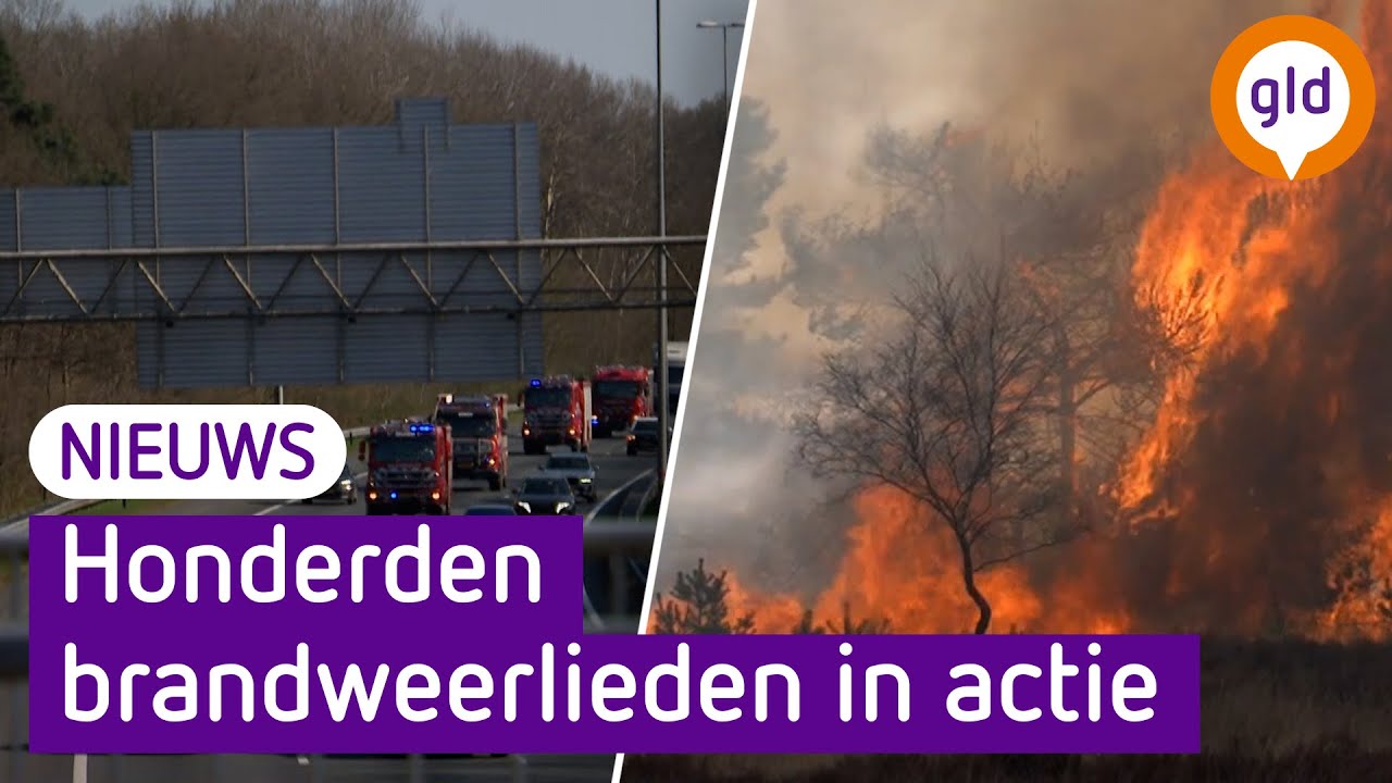 DEFENSIE veroorzaakt GROTE NATUURBRAND bij EDE